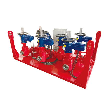 intelligent remote-controlled electric gate valve groups